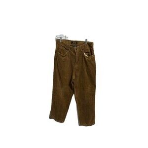 212 Degrees Brown Corduroy Pants Straight Leg Size 34x30 Mens